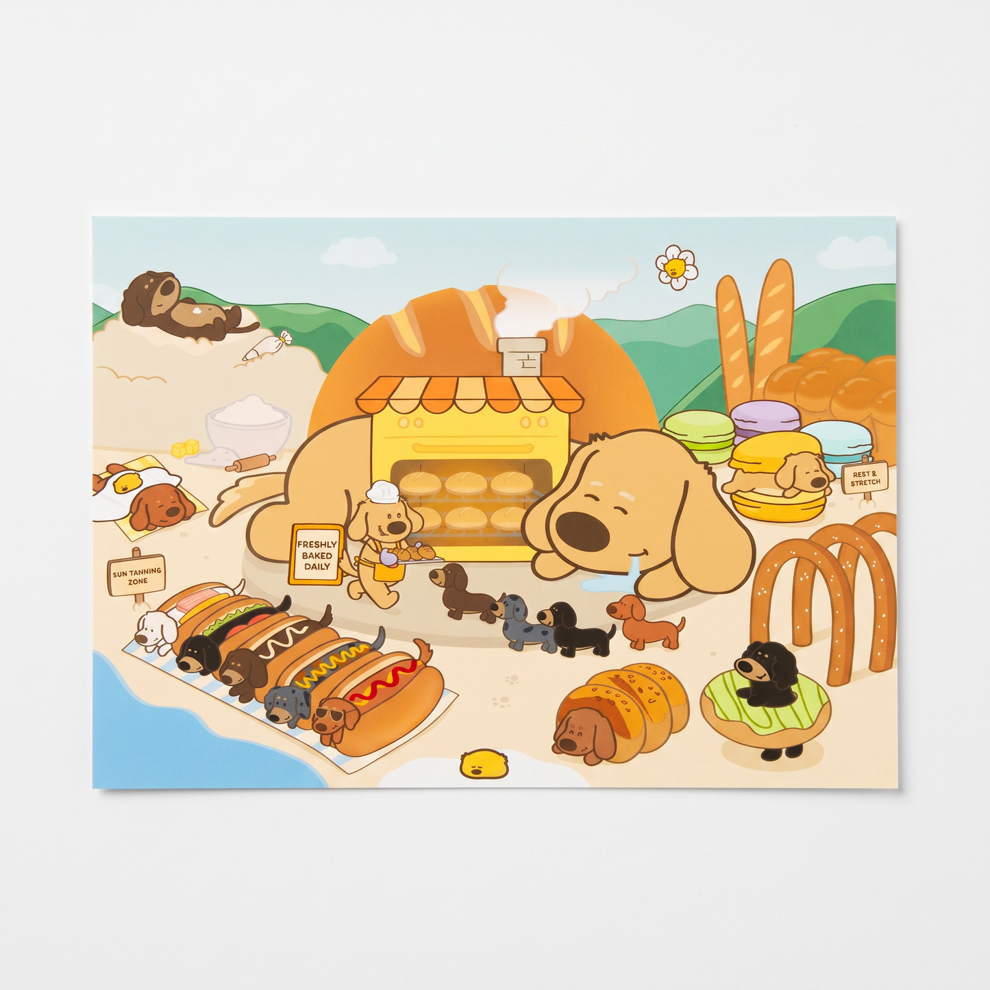 Bakery World, A6 Postcard