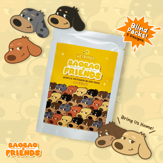 Baobao & Friends: Acrylic Keychain Blind Pack