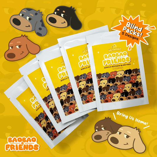 Baobao & Friends: Acrylic Keychain Blind Pack