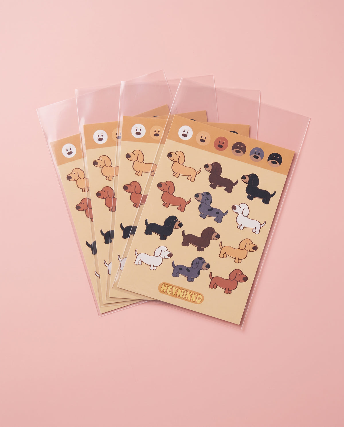 Little Doxies Sticker Sheet | Cute Dachshund Stickers