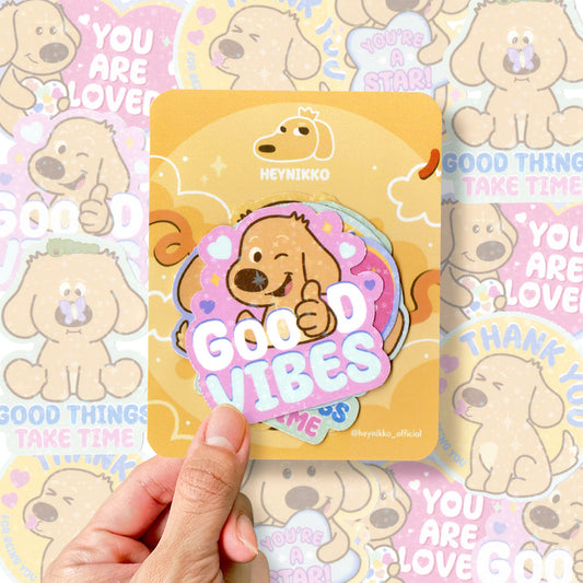 Pawsitivty Vibes Stickers