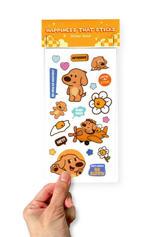 Happiness That Sticks Sticker Sheet