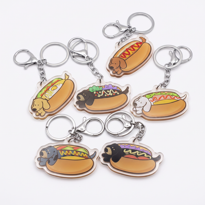 Baobao & Friends, Sausage Squad: Acrylic Keychain Blind Pack