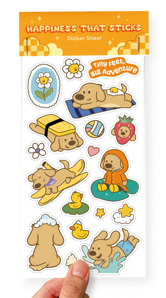 Happiness That Sticks Sticker Sheet